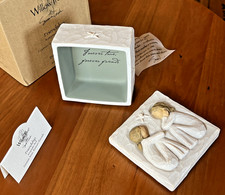 Willow Tree FRIENDSHIP box by DEMDACO Susan Lordi 2003 Hand Painted Resin Gift