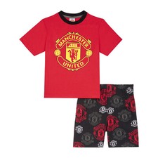 Manchester United F.C Boys Pyjamas, Man Utd Summer Short Football Pjs