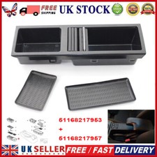 For BMW E46 Centre Console Tray Storage Insert +Cover Black 3-Series 51167038323