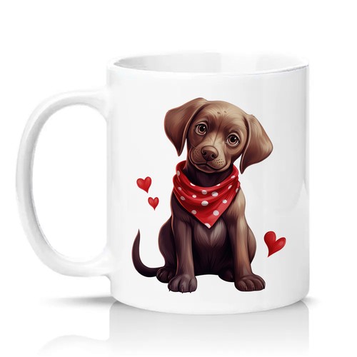 Chocolate labrador puppy - chocolate,