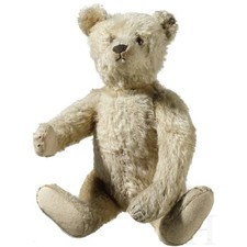 Steiff 1926 Vintage Golden Mohair Boy Beige Jointed Teddy Bear