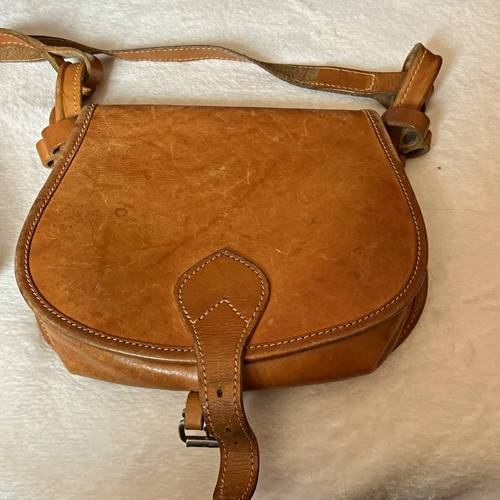 Brown leather saddle - brown, style