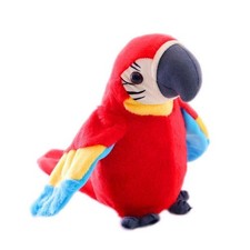 Moves Your Voice Plush Parrot