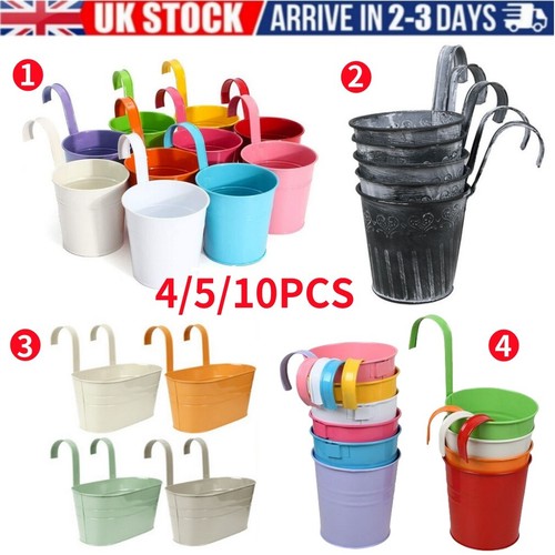 Metal flower pots hanging - flower,