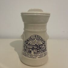 London Pottery Blue Stilton Jar English Cheese Container Crock By Clawson Dairy