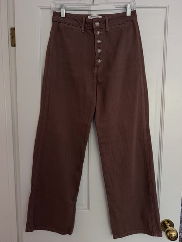 Reformation brown button fly - brown, button-fly