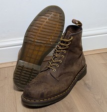 Dr. Martens Docs 11822 Dark Brown Crazy Horse Gaucho Leather Boots UK 12 EU 47