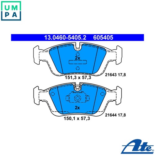 Brake pad set - set,