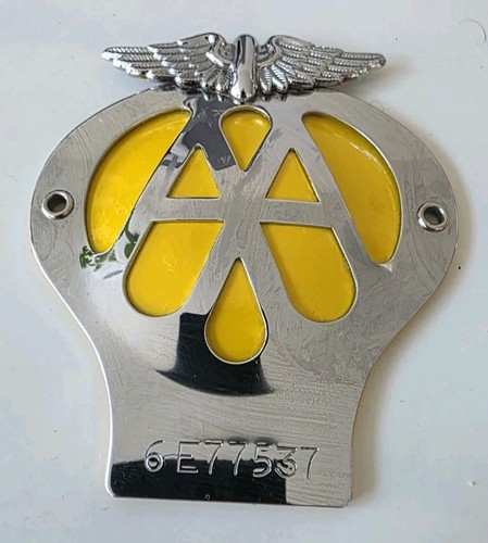Car badge yellow serial - serial, no