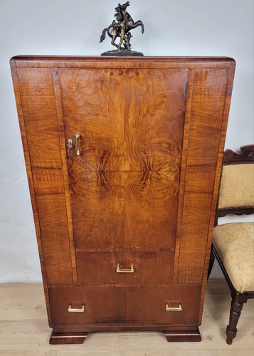 Vintage walnut tall boy - vintage,