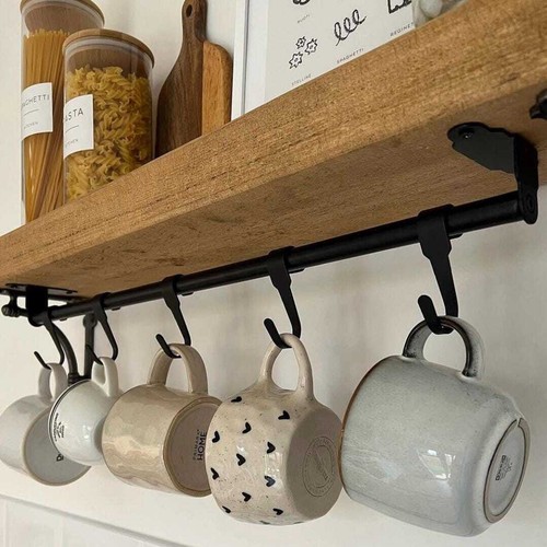 Rustic wooden shelf - shelf, urban