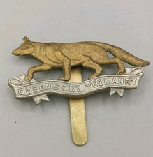 Queens own Yeomanry British Army Cap Badge