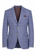 Light Blue Check Jacket