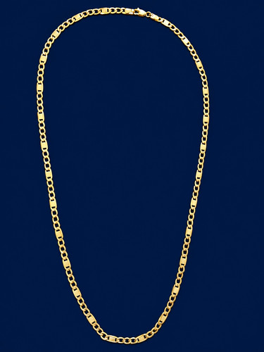 14ct yellow gold link - 22",