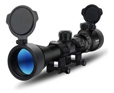 Long range rifle scope green - range,