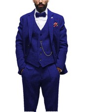Men 3 Piece Suit Tweed