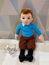 Adventures of tintin 11" TY Plush Doll and Snowy The Dog Figure