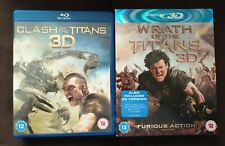 Wrath of the Titans (3D Blu-ray, 2-Disc Set)  and Clash of the Titans 3D Blu-ray