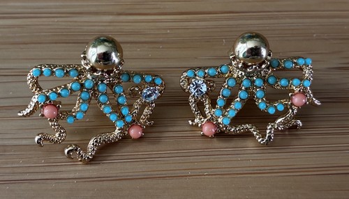 Les nereides octopus earrings - octopus,