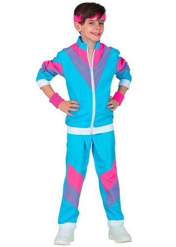 Kids size 80s blue shell - blue, suit