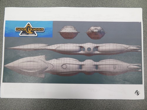 Seaquest dsv submarine - seaquest, diagram