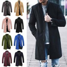 Men's Overcoat Mid Long Jacket