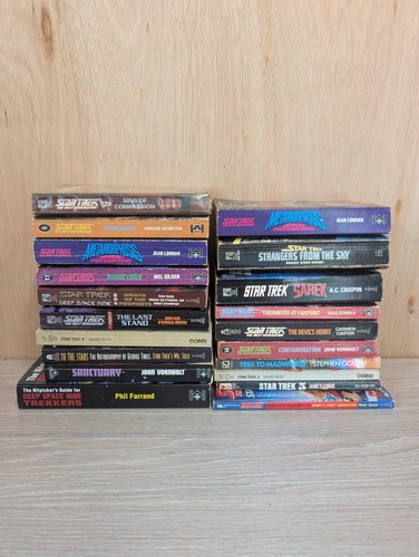 Star trek paperback book lot - star,