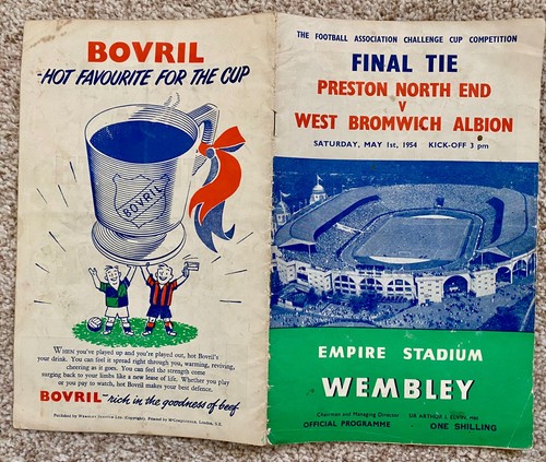 1954 cup final programme - fa,