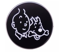 Tintin Snowy Silhouette Metal