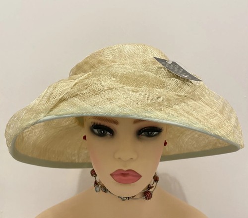 Ladies wide brim wedding hat - wide,
