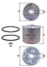 Fuel Filter MAHLE Fits RENAULT