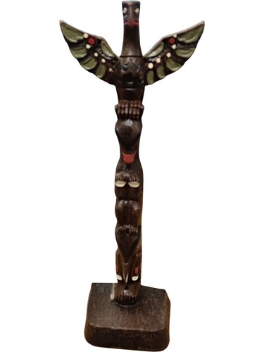 Hand painted wooden - hand, pole