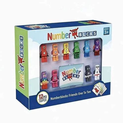 12pcs numberblocks friends - numberblocks, one