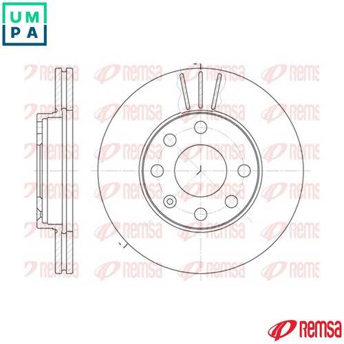 Brake disc 6061 - 2x, for