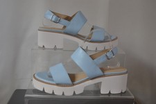 BC Womens strappy blue vegan chunky sandals UK size 7.5