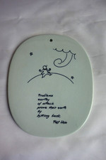 Royal Copenhagen Fajance Piet Hein China Wall Plaque 1959 – With Light Crazing