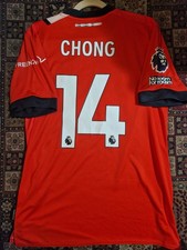 Luton Town FC 2023/24 Home Football Match Worn Player Issue Shirt PL Chong #14