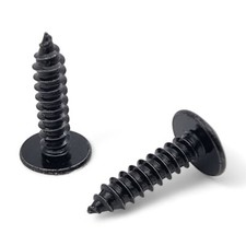 Black Self Tapping Screws - Flange Head Flanged Self Tapper 6,8,10 Gauge Pozi