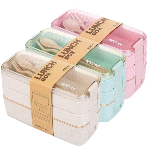 Triple layered bento style box - style,