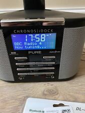 Pure Chronos iDock DAB/FM/Aux/ iPod Dock Alarm Clock Radio + Bluetooth Adapter