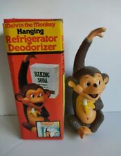 Vintage 1984 Giftco. Inc Melvin the Monkey Hanging Refrigerator Deodorizer BOXED