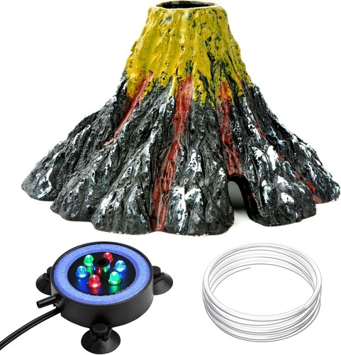 Aquarium volcano ornament kit - volcano,