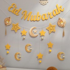 6X Eid Mubarak Hanging Pendant