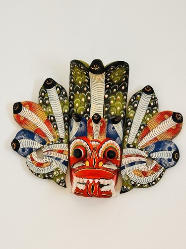 Wooden cobra mask 40x30cm - mask,