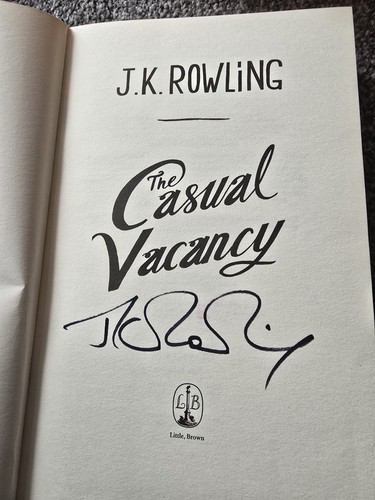 Rowling signed the casual - signed,