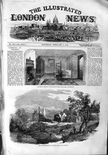 Old Antique Print 1859 Burns