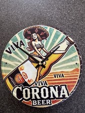 Corona Beer  round Vintage Tin