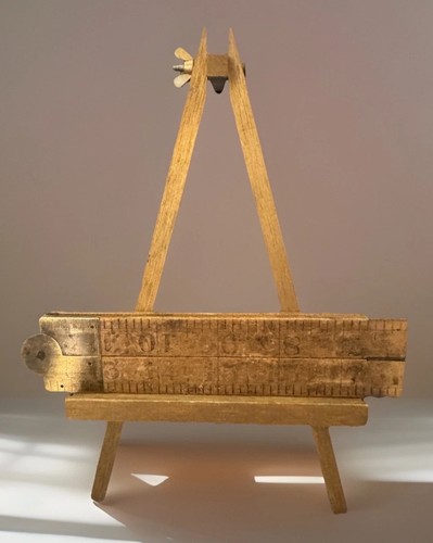 Antique wooden folding ruler - antique,