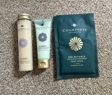 Champneys epsom Bath Salts 100g Hand Cream 50ml Foot Socks - new And Unused