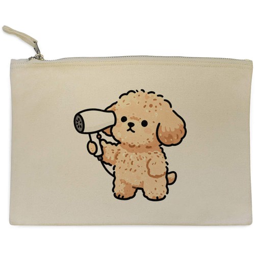 Toy poodle blow dry canvas - blow-dry',